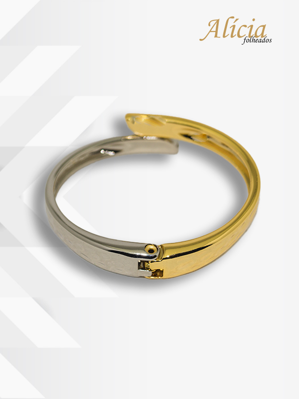 Bracelete Dourado e Prata