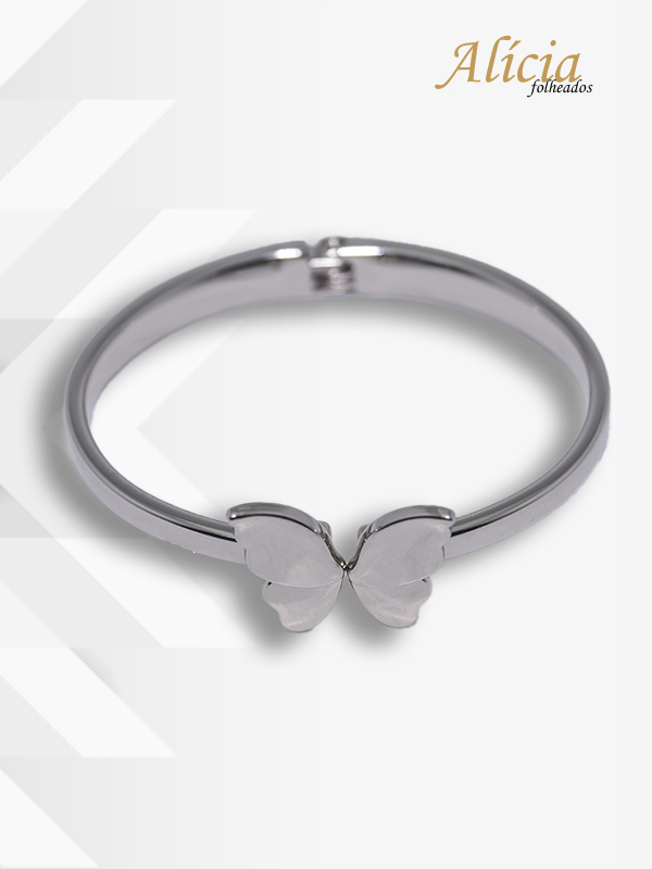 Bracelete Prata Borboleta