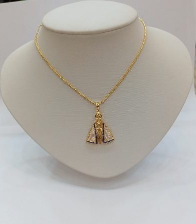 COLAR NOSA SENHORA APARECIDA - FOLHEADO